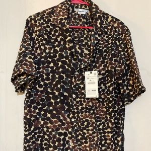Zara Mens Dot Print Shirt